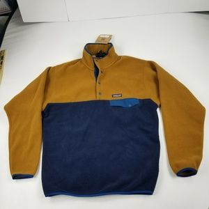 Patagonia Mens Fleece Sweater LW Synch Snap-T Pull
